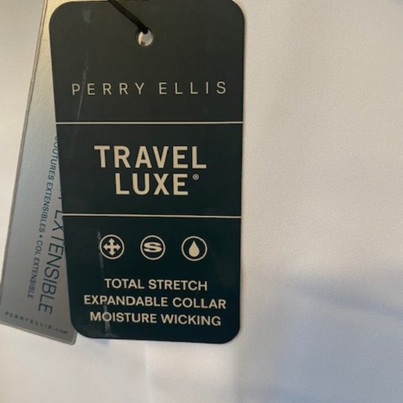 Perry Ellis Men's Bright White dress shirt - Picture 7 of 12